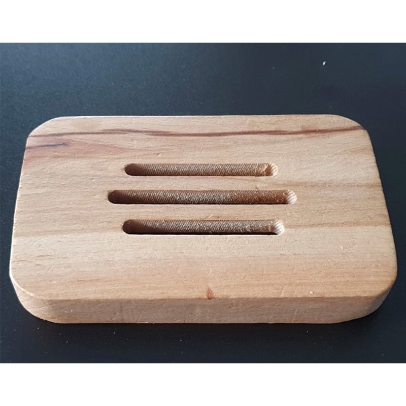 Bamboo Wood Natural Solid Soap Dish Bar Hole Rustic Model Design Soap Dispenser Hand Soap Bathroom Accessories