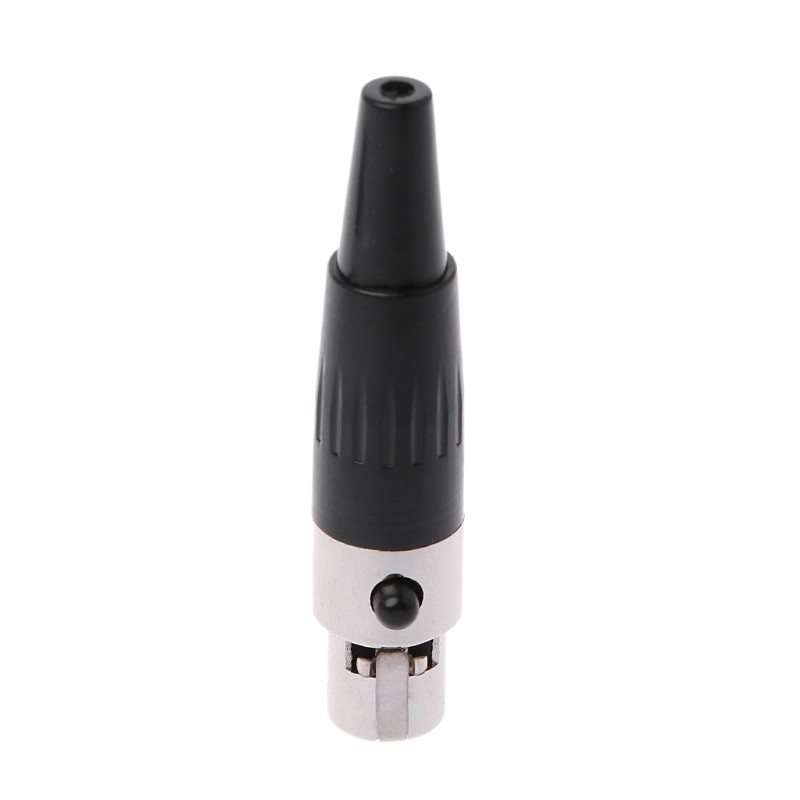 1pc High Quality Mini XLR 3 4 Pin Female Plug Small XLR Audio Microphone Connector For MIC Soldering Straight