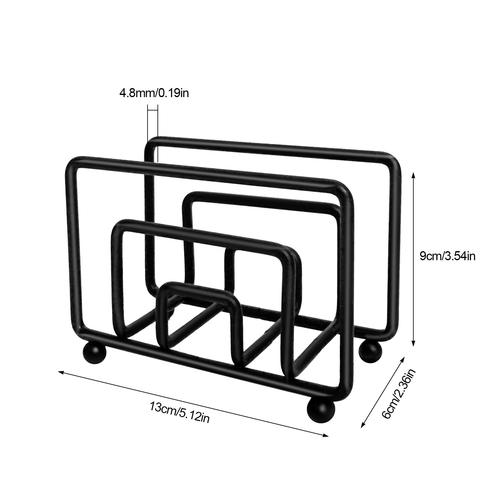 Metal Art Craft Square Shape Napkin Paper Holder Freestanding Napkin Holder Home Kitchen Gadget Desktop Ornament