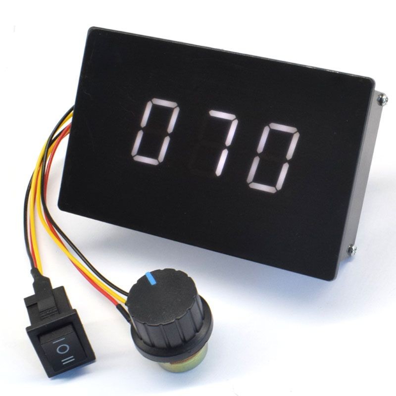 Motor speed controller, 0-100% adjustable digital display, DC 6-60V, U4LA conversion