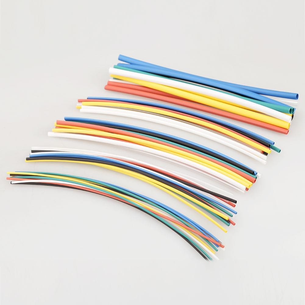 70/300pcs Heat Shrink Tubing Electrical Flexible Cable Tube 2:1 Halogen-Free Heat Shrink Polyolefin Tube Wire Cable Sleeve Kit