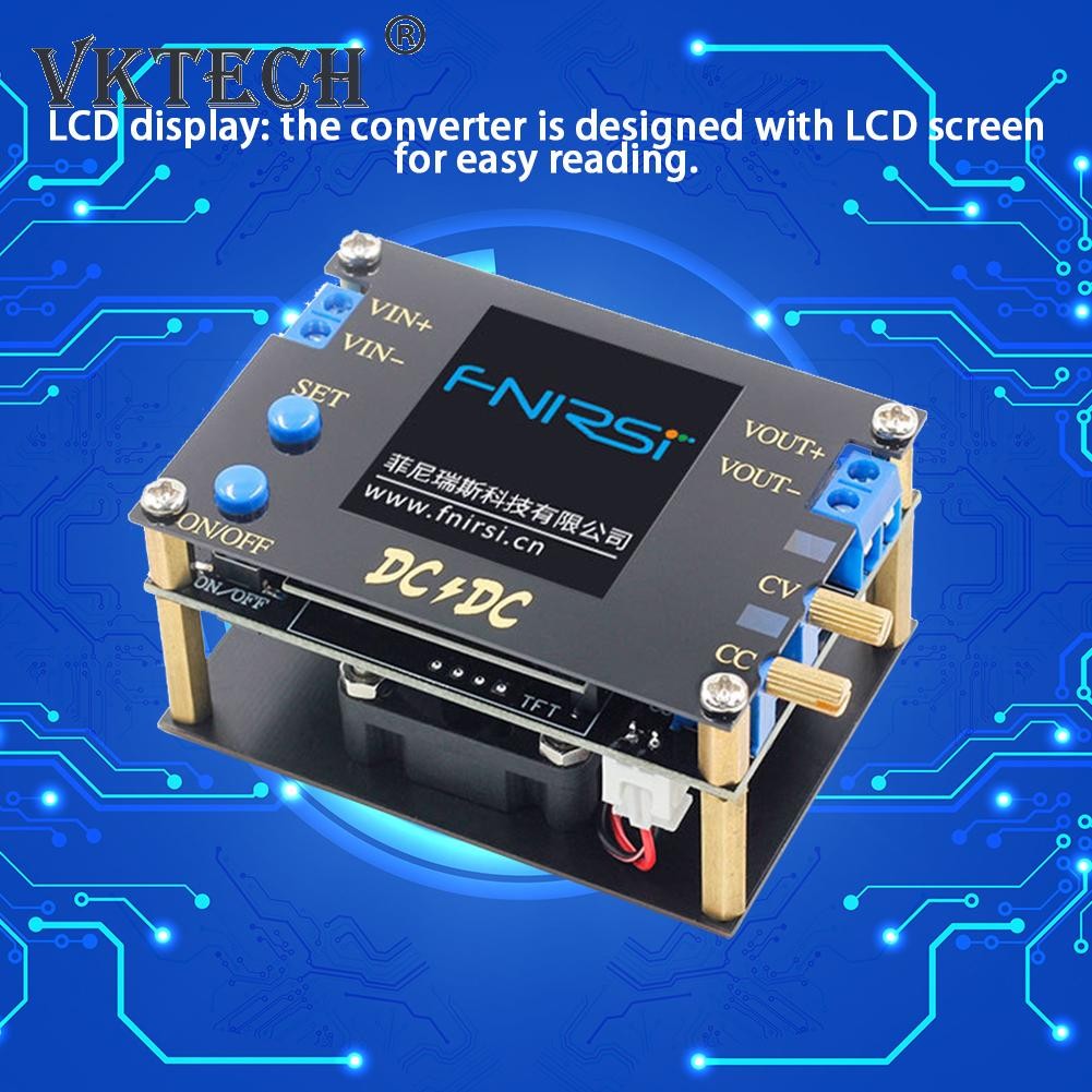 35W 3A/50W 4A DC CC CV Automatic Boost Potential Converter 0.5-30V Adjustable Power Supply Regulated Voltmeter Module