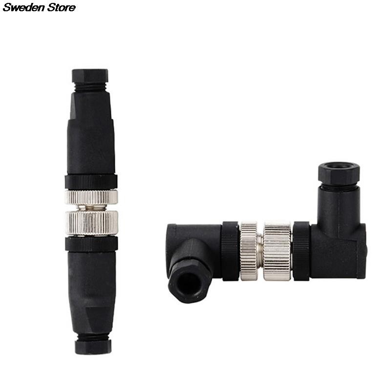 PG7 Sensor Connector IP67 3 4 5 Pin Male / Female Waterproof Connector Plug Screw Straight / Right Angle M12 Plug