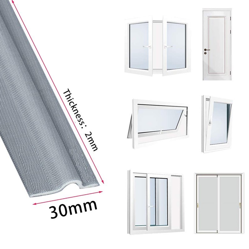 2M Window Sealing Strip Acoustic Foam White for Sliding Door Windows Windproof Soundproof Cotton Seal Door Gap Sound Foam