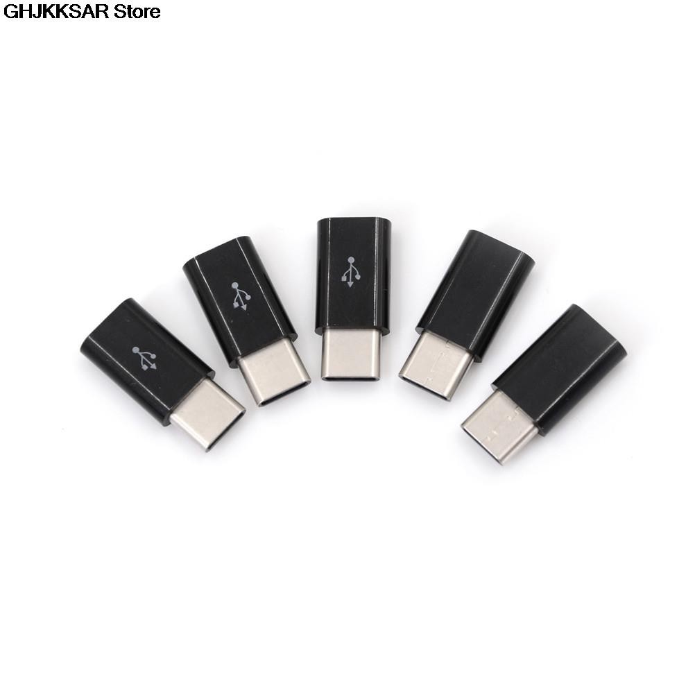 5pcs/lot USB Type C Adapter USB 3.1 Type-C Male Connector to Micro USB 2.0 5Pin Female Data Adapter Converter