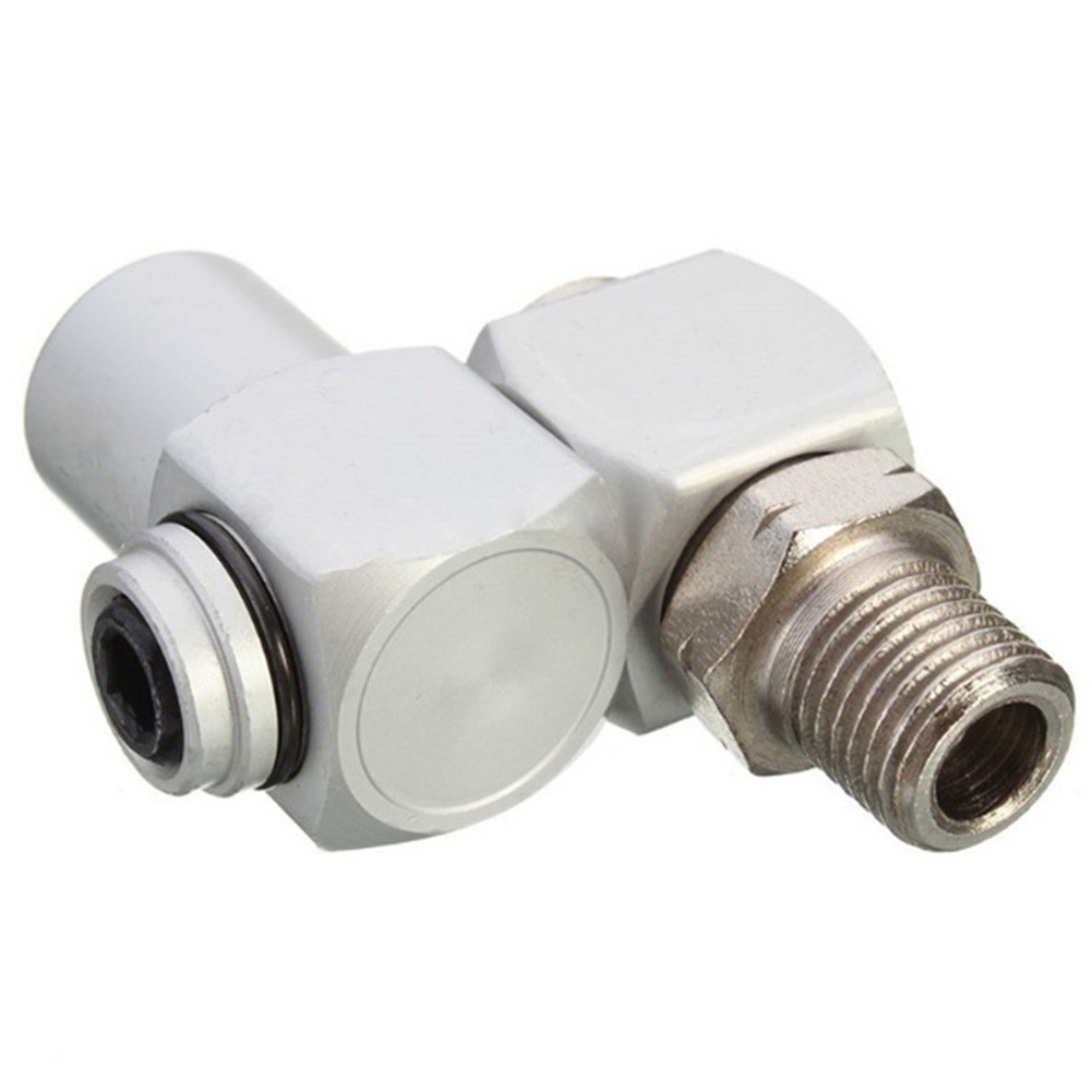 1/4 Air Part Pneumatic Aluminum Alloy 360 Degree Joint Universal Thread Connector Adapter