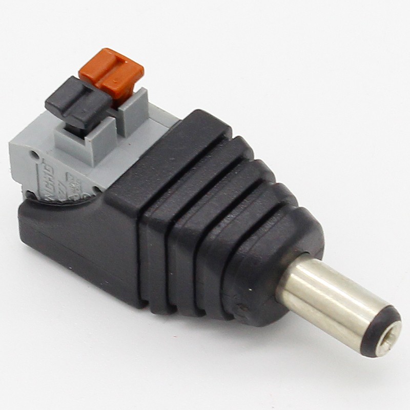 5pcs DC Male + 5pcs DC Female Connector 2.1*5.5mm DC Power Jack Adapter Plug Connector for 3528/5050/5730 Monochrome Light Strip