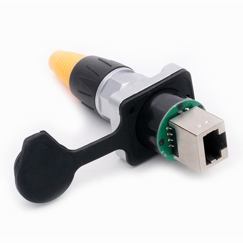 1set RJ45 Waterproof Aviation Female Socket Male Plug 8P8C Net Modular Network Connector Network Interface Plug