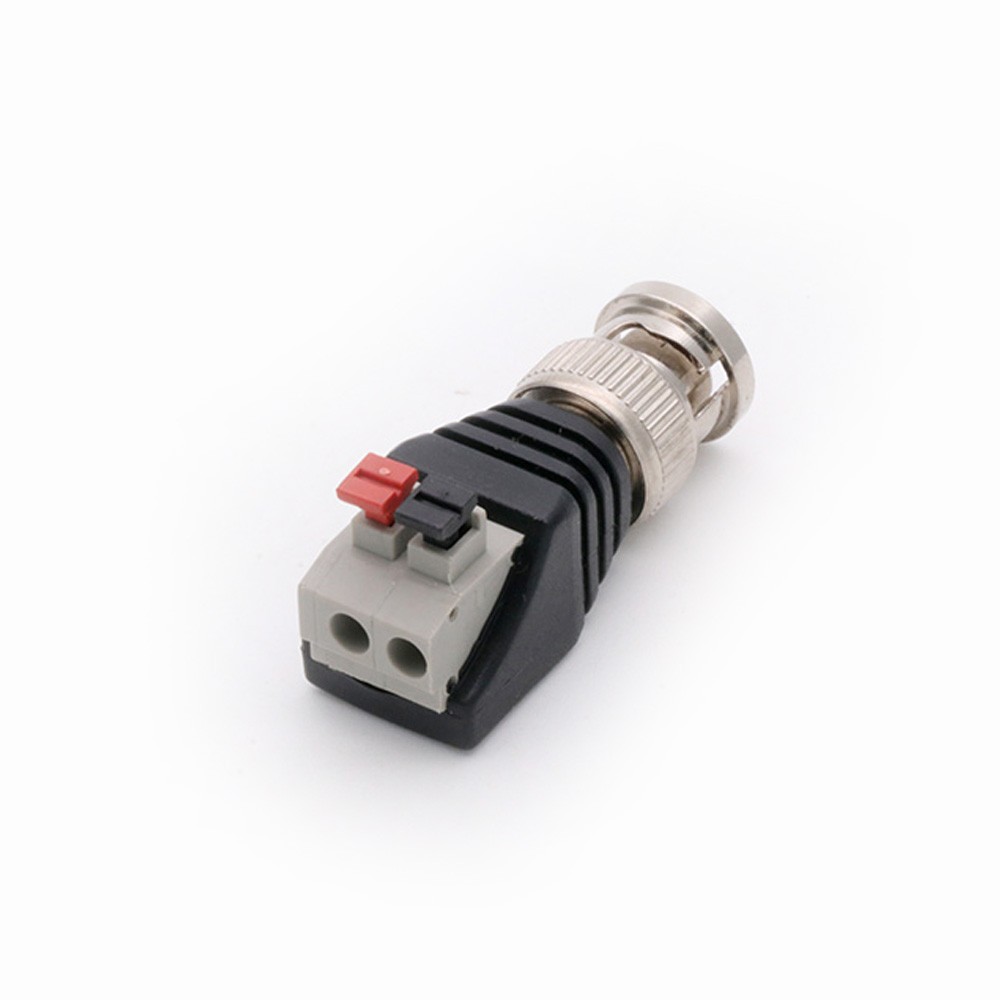 CCTV Camera Terminal BNC Male UTP Video Balun Connector Cable Adapter Plug Connected Pressure for CCTV Camera