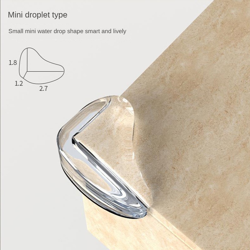 Water Drop Children's Anti-bump Protective Cover Transparent Thickened Silicone Furniture Table Corner Anti-collision Corner