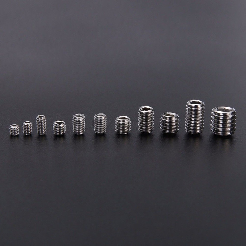 200pcs Assortment Home -M8 Repair Hexagon Manual Fasteners Stainless Steel Lightweight Screw Set