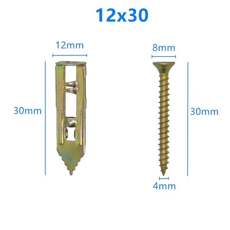 Songpolyu Self Drilling Anchors Drywall Screws Anchor Self Tapping Screws Gypsum Board Expansion Dowels Easy Application