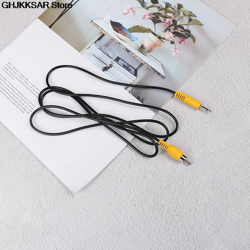 1pc 1.5m 3.5mm 1/8" Mono-Male Plug to Single RCA Male Audio Video Cable Adapter Cord New