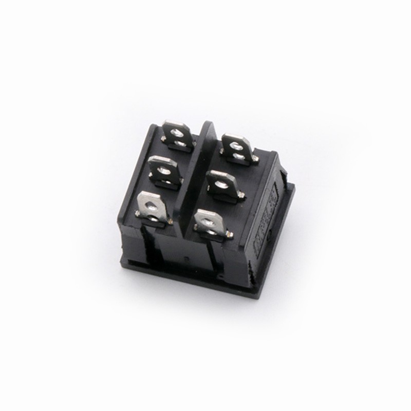 10pcs KCD5 21x24mm Double Power Rocker Switches Without Black Light ON-OFF-ON 4pin 6A/250V 15A/125V AC