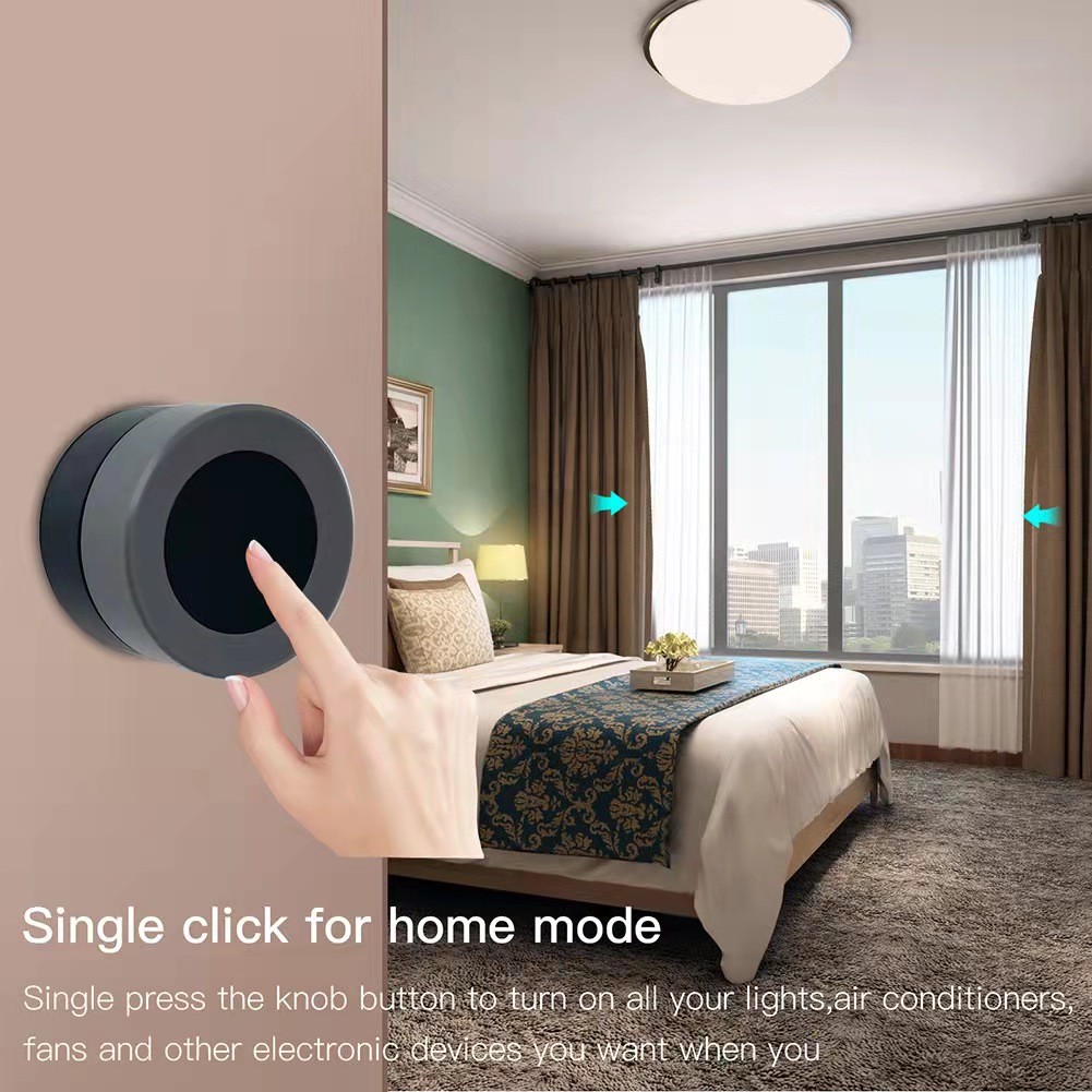 Tuya ZigBee Smart Knob Switch Rotate Wireless Press Landscape Switch Button Controller Smart Life APP Control Smart Home for Gateway