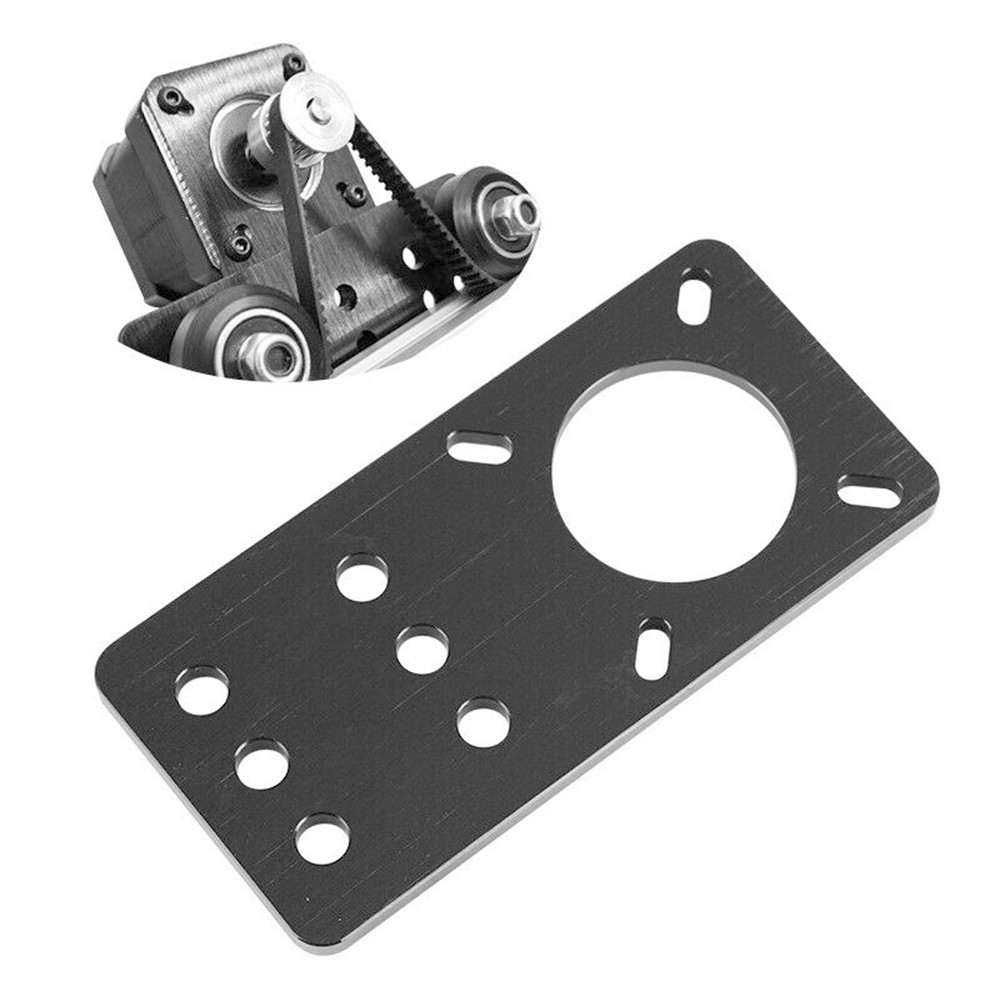 Static Durable Stepper Aluminum Alloy Desk V Slot Black CNC Machine Universal Motor Mount Plate Bracket for Openbuilds NEMA17