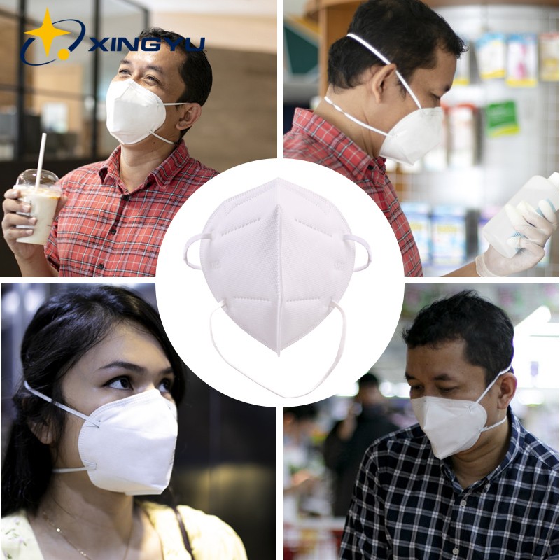 CE FFP2 Safety Mask Reusable Face Masks Filter Mask FFP2 Approved Mouth Masks ffp2mask 5 Layer Headband Adult Dust Mask kn95