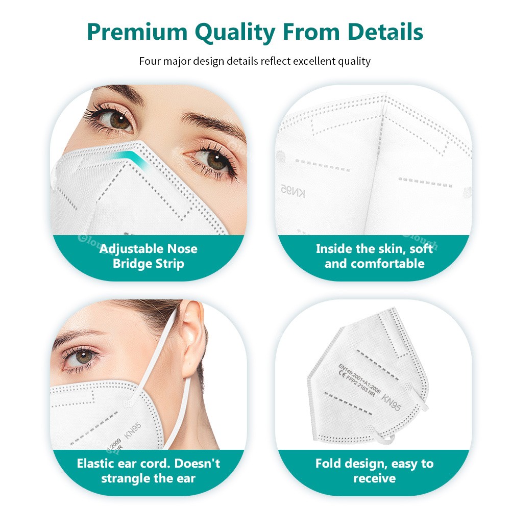 Mascherine FFP2 Mascarilla FPP2 homology ada 5 ply KN95 masks adult respirator mask FPP2 95% protective filter ffpp2 masken ffp 2