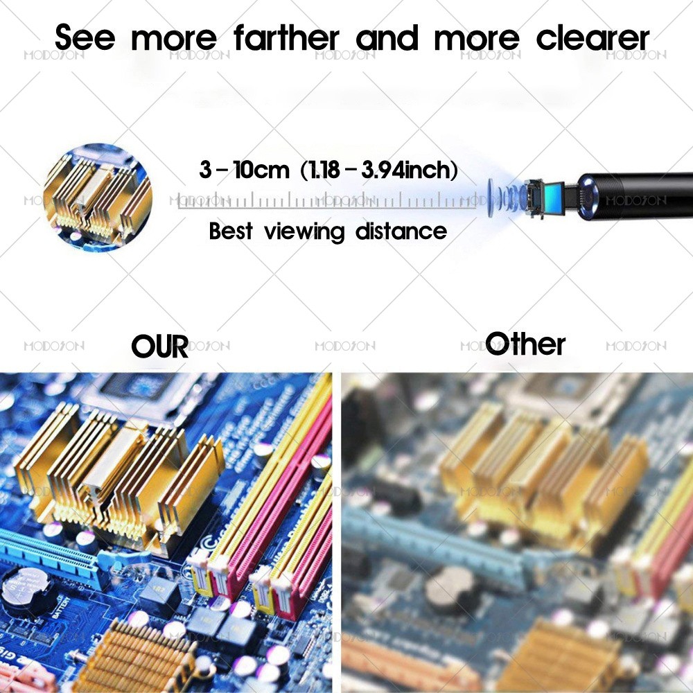 7mm 3 in 1 HD Endoscope Camera Mirco USB Type-C USB Snake Cable Endoscope Waterproof Videoscope Inspection Android PC Borescope