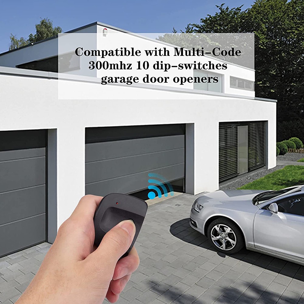 300mhz MultiCode 3089 3060 3070 4120 MCS308911 Remote Control Garage Door Opener Wireless Transmitter Key 10 Dip-Keys