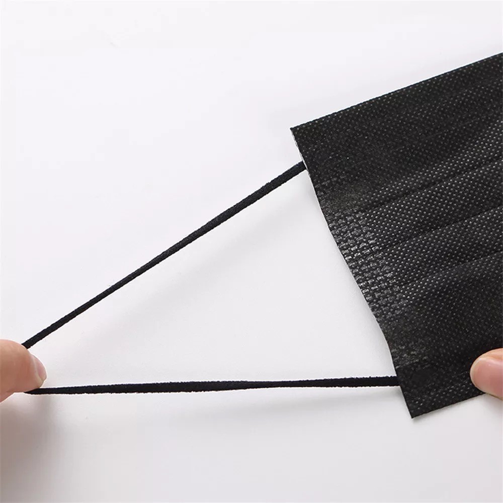 10-500pcs Black Disposable Masks Mascaras Morogicas 3 Layers Non-woven Mascara Mask for Adults