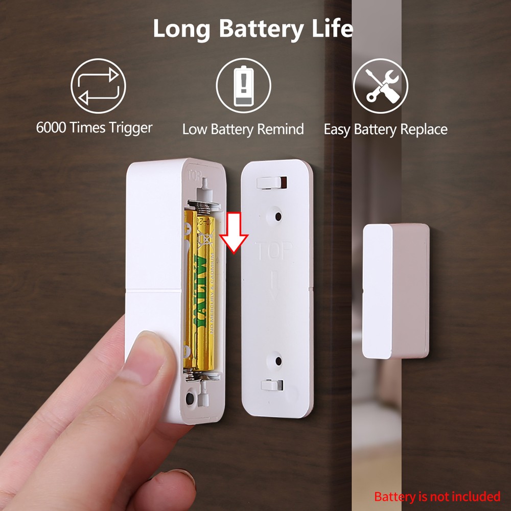 Tuya ZigBee Door Sensor Connect Open Sensor for Smart Home Automation App Remote Control Work with Aliax, Google Home