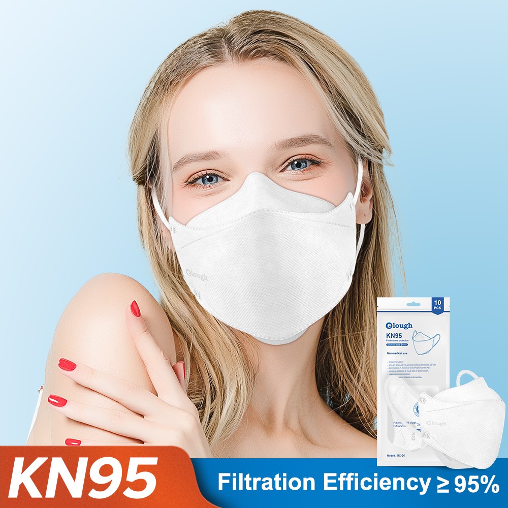 KN95 قناع 4 طبقات سلامة KN95 أقنعة غبار FFP2 تنفس تصفية FFP2Mask الوجه قناع واقٍ الغبار FFP2 FFP3