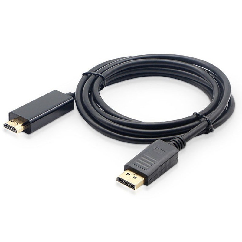 DisplayPort to HDMI Compatible Cable 1.8m 1080P DisplayPort DP to HDMI Compatible Cable for Connecting Laptop to Projectors