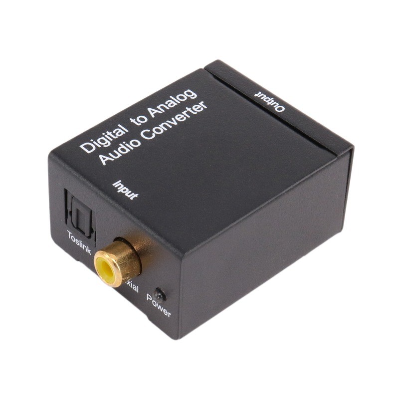 Digital to Analog Audio Converter Digital Toslink Coaxial Fiber Signal to Analog Audio Converter