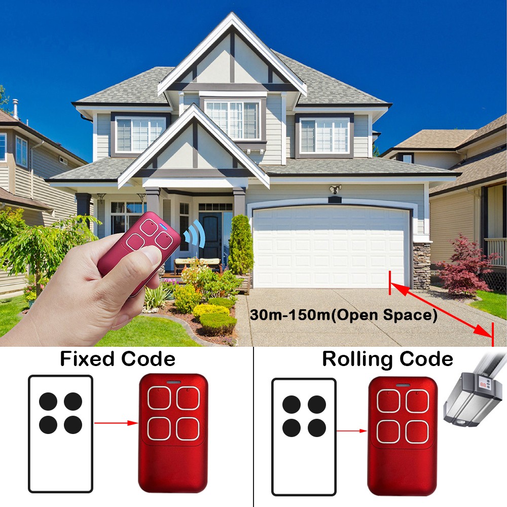 TAU 250T-4RP Remote Control Transmitter Garage Door Control TAU 250K-SLIMRP Gate Remote Control 433.92mhz Fixed And Rolling Code