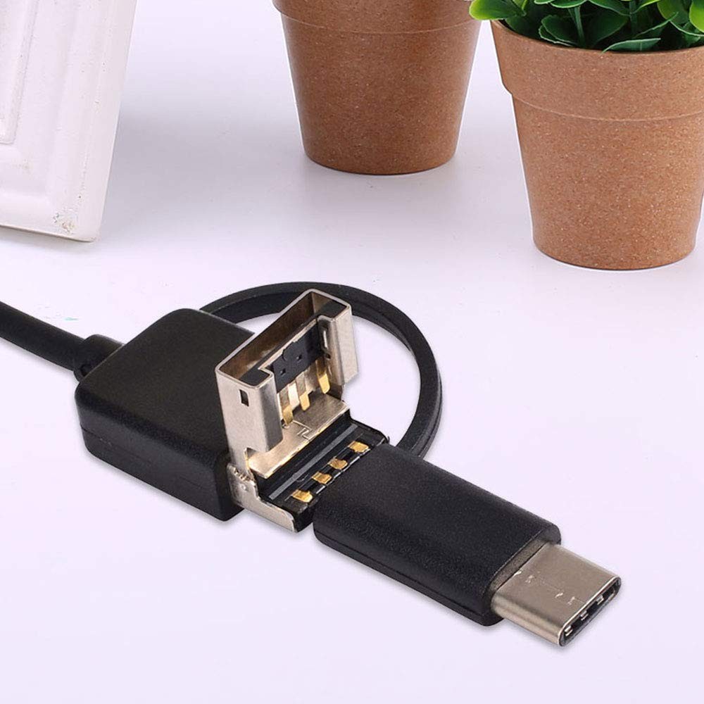 7mm 720P Endoscope Camera Flexible IP67 Waterproof Micro USB Industrial Endoscope Camera Android Phone PC 6LED Adjustable