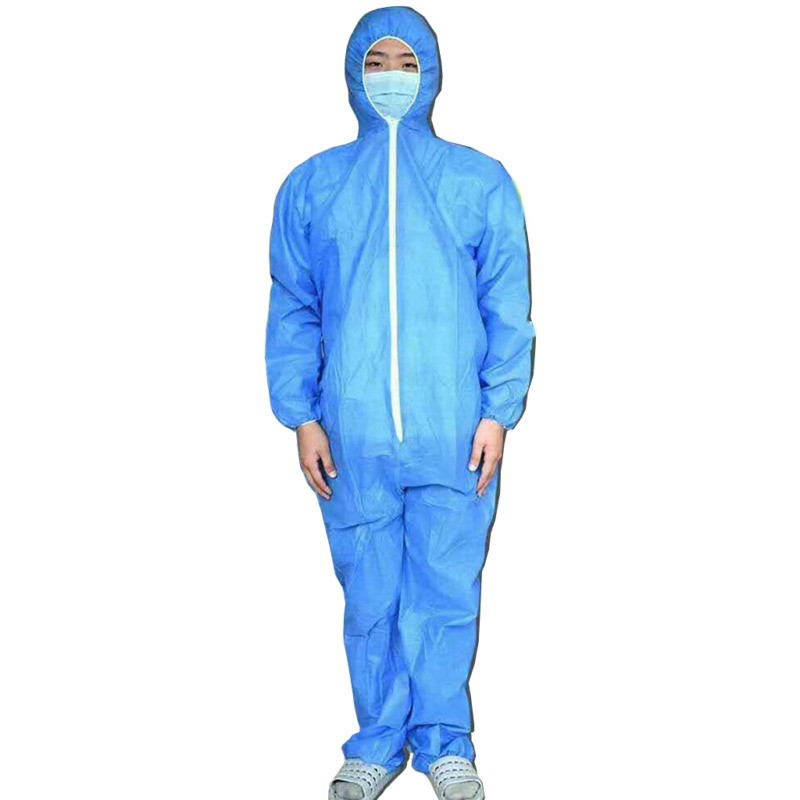 Reusable protective suit coverall solid material suit safety cover labor protection suit anti spit liquid splash protection clothing