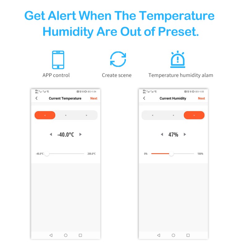 Tuya Smart WiFi Temperature and Humidity Sensor Indoor Hygrometer Thermometer with LCD Screen Support Alexa Google Assistant