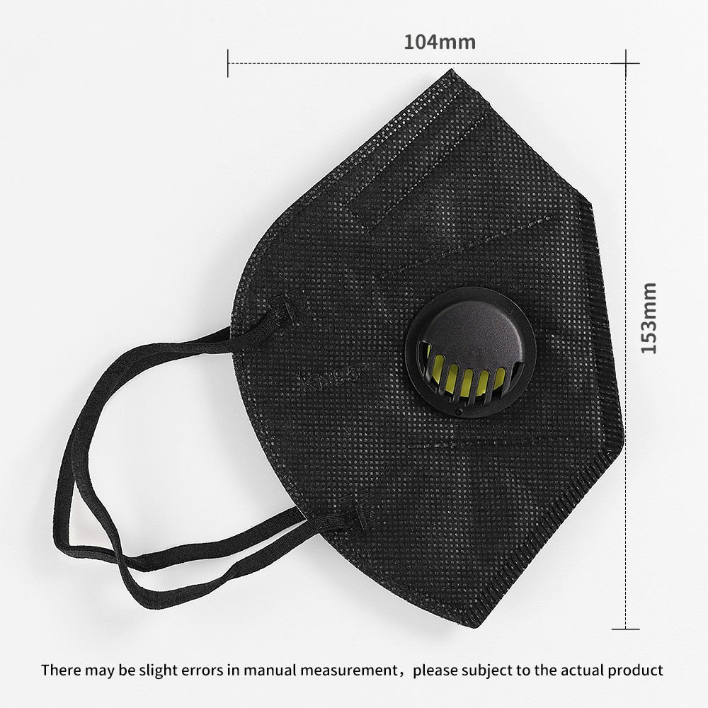 KN95 Mask Check Dust Proof Reusable Face Masks Respirator Month Filter KN95 Mask With Vent Valve Black Mascarillas