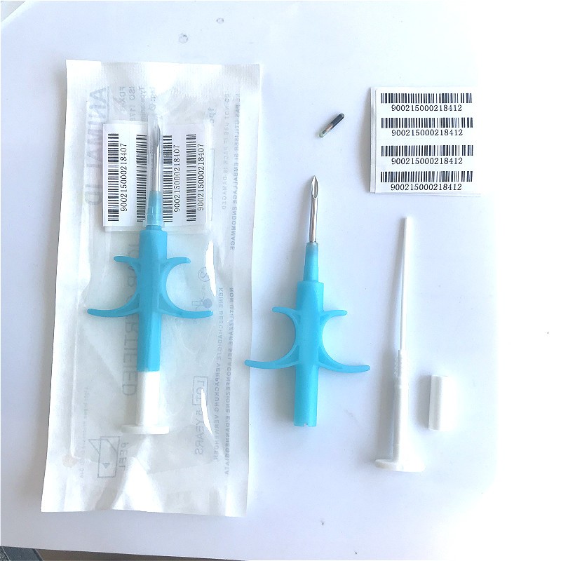 2022 (10pcs) ISO FDX-B Cat Dog Chip Animal Syringe ID Transplant Pet Chip Needle Veterinary RFID Injector Hole Tag for Aquaculture