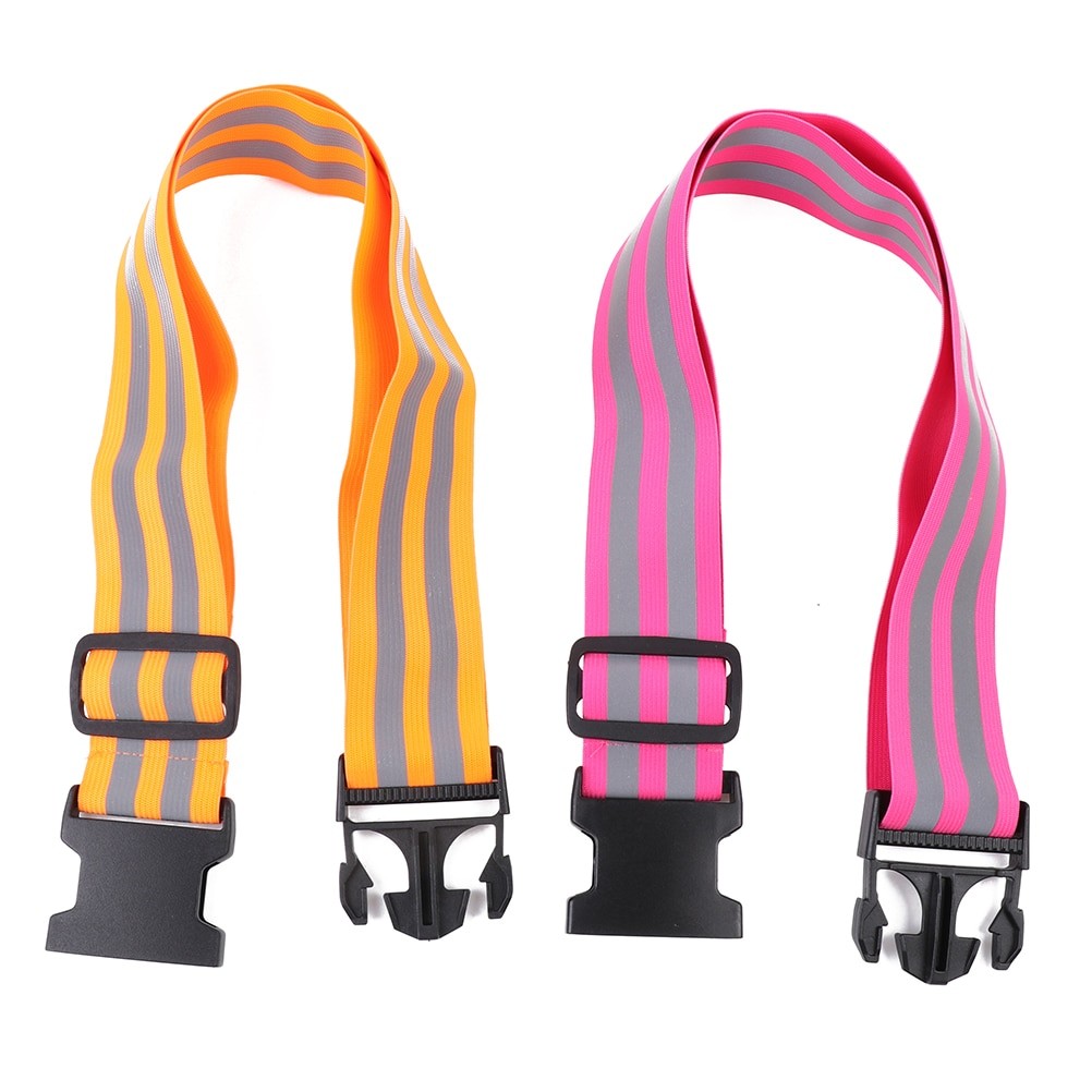 Safety Reflective Belt Elastic Band Waist Protection Reflective Night Running Safety Belt For Running Cycling Walking