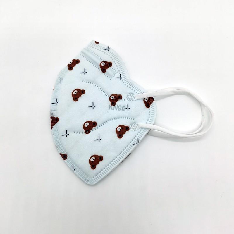 Cute Panda Mask Kids FFP2 Face Mask 5 Layers KN95 Mask Strawberry KN95 Mask ffp2mascarillas fpp2fan for Baby Boys Girls