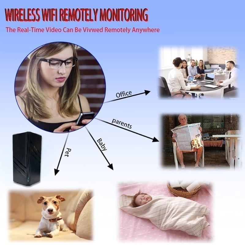 1080P Full HD Mini Camera WiFi Router Camera Night Vision Motion Detection Home Security Multifunctional Camera Router Cam