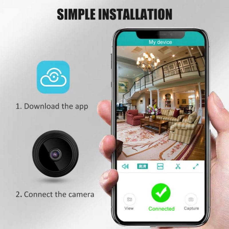 1080P Mini Camera HD Network Camera Night Version Audio Video Home Security Wireless Mini Camcorder Surveillance Cameras Wifi Camera