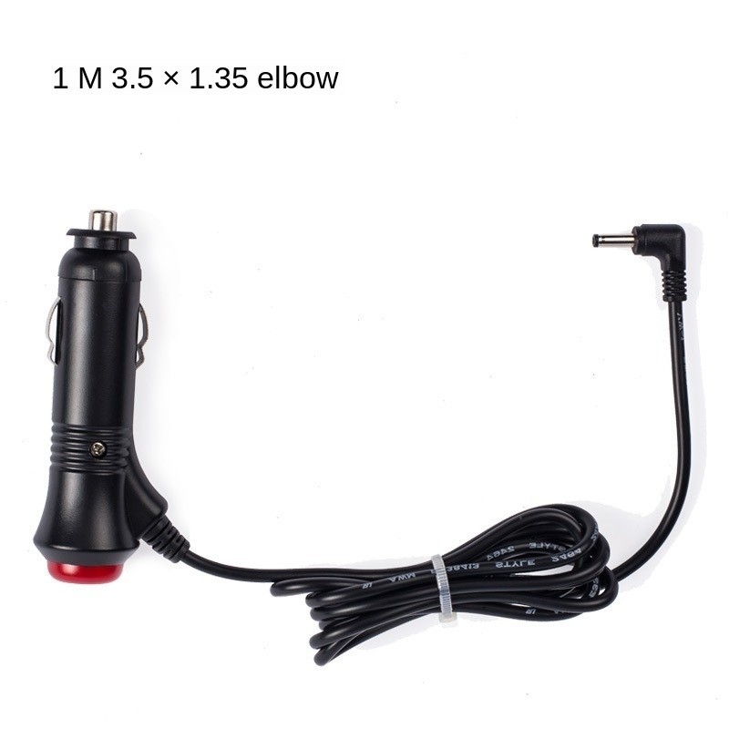 Car DC 12V 24V DC2.1 3.5mm Plug Cigarette Lighter Power Adapter with Switch 1/3M Cable for E Dog Radar GPS