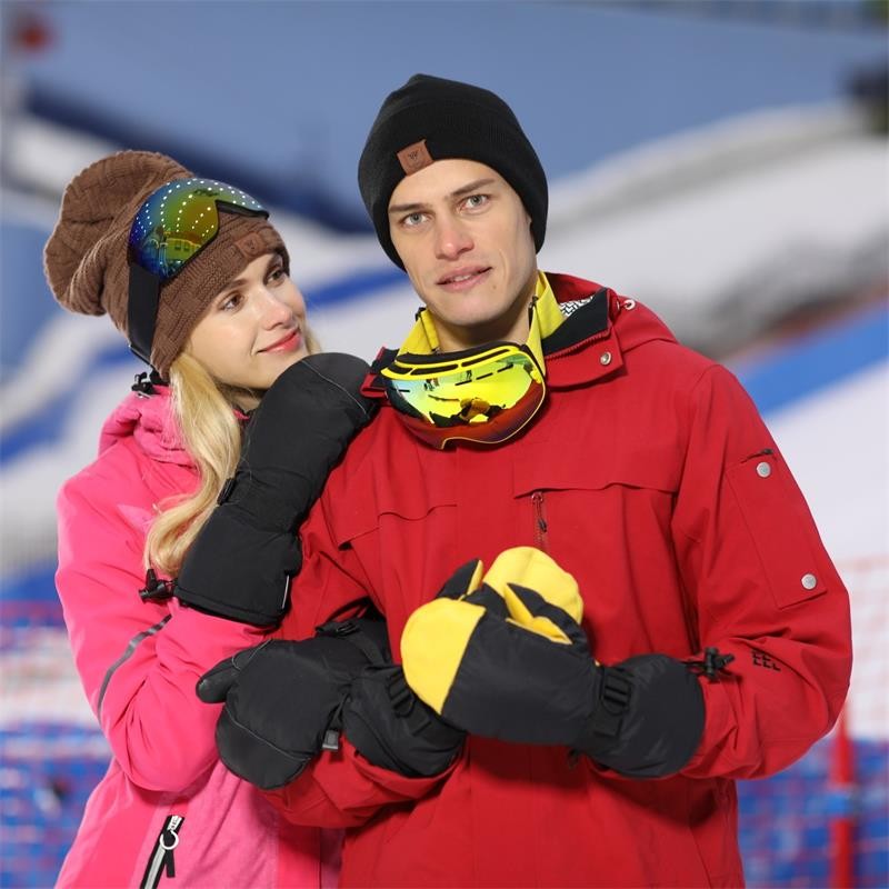 OZERO Winter Ski Warm Gloves Driver Work Windproof Waterproof Protection Security Wear Work Safety For Men Woman Gloves