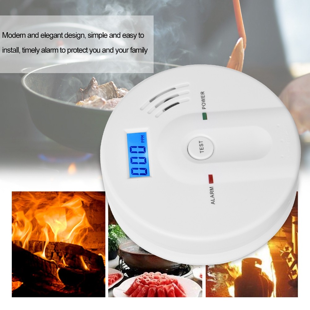 Brand New LCD Display Digital Carbon Monoxide Gas Poisoning Sensor Alarm Warning Detector JKD-603