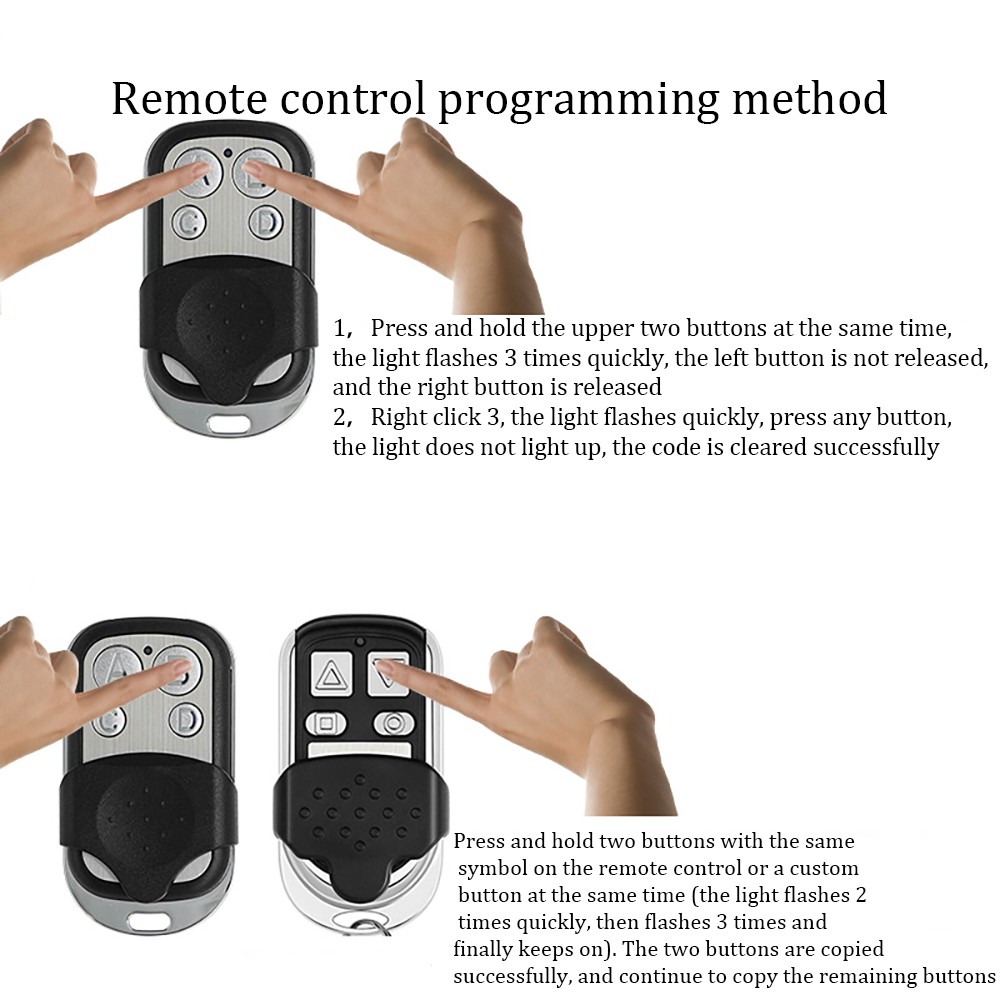 Benca Remote Control Clone BENINCA TO.GO 2WK TO.GO 4WK T2WK T4WK LOT1W LOT2W LOT4W LOT2WMS 433mhz Garage Door Gate Control