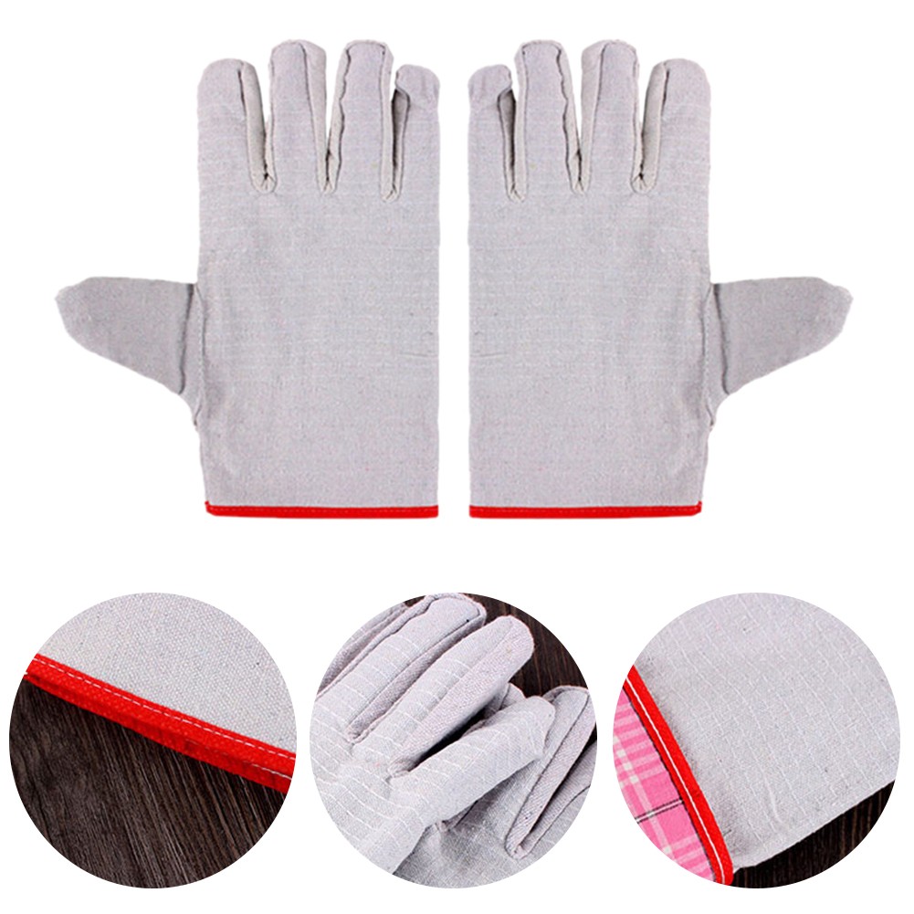 Non-slip Welding Construction Site Wear Resistant Canvas Work Safety Adult Multi-purpose Protective Gloves 24 Line Unisex