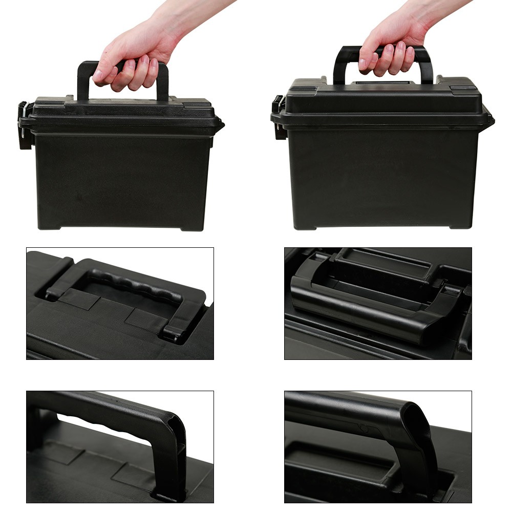 2022 Plastic Ammo Box Storage Military Style 30/50 Ammo Can Tactical Bullet Box Lightweight High Strength Ammo Accessory Crate