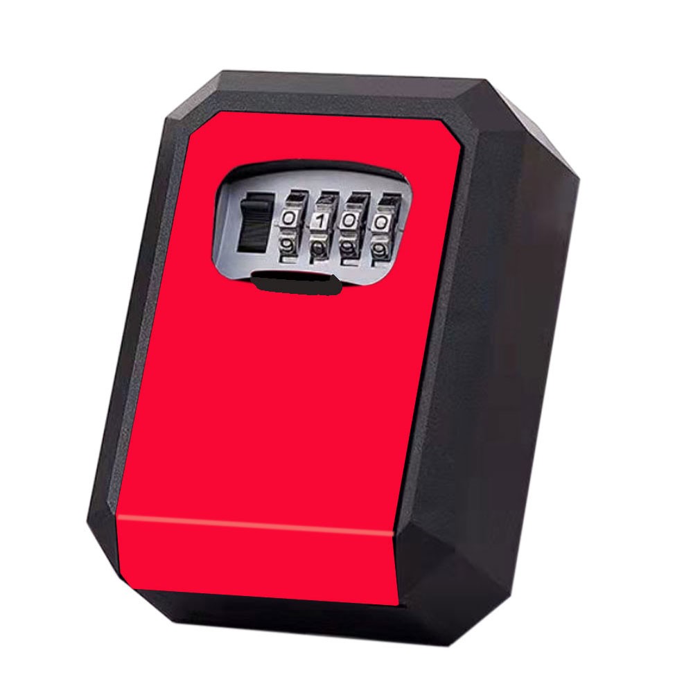 Password Key Box Lock Wall Mounted Zinc Alloy Weatherproof Key Box 4 Digits Combination Key Box Lock Storage