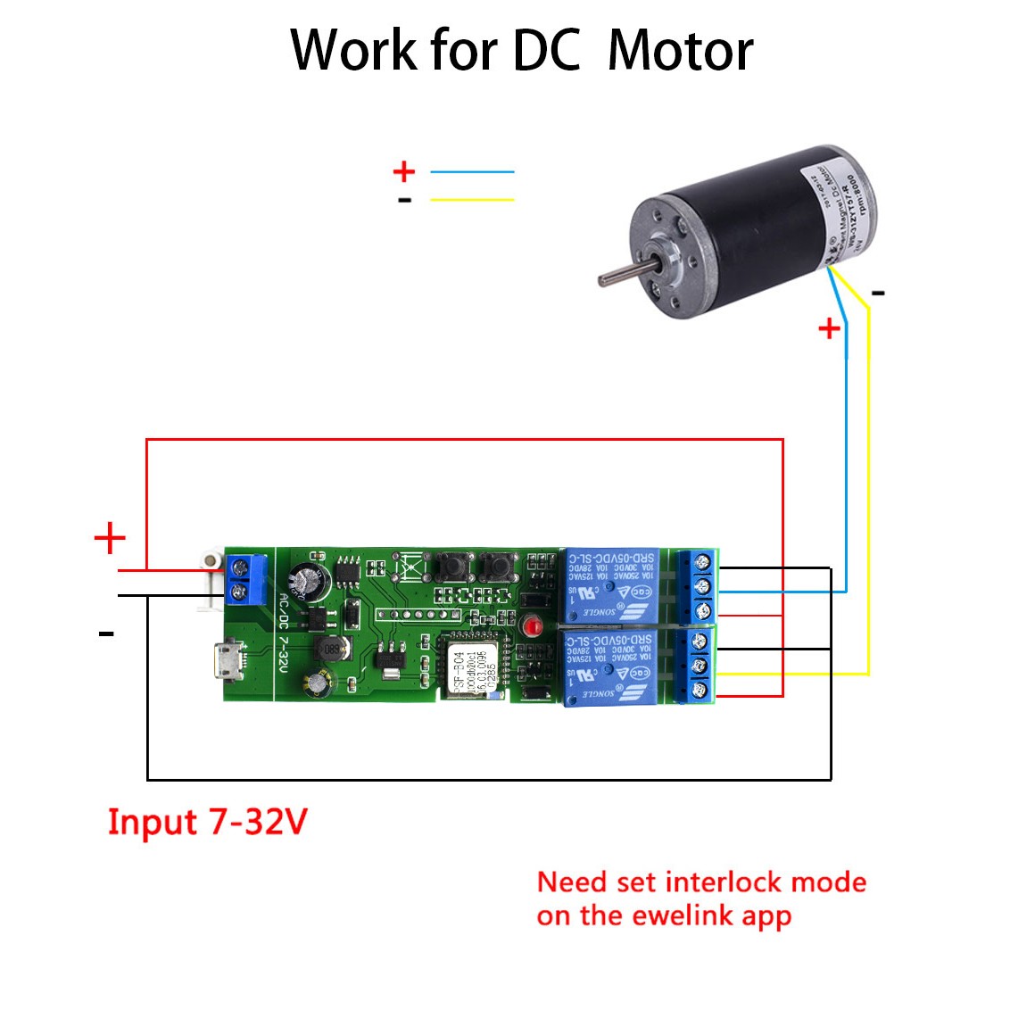 EWeLink WiFi Smart Switch Garage Door Opener Gate Timer Controller Compatible with Alexa Echo Google Home IOS Android