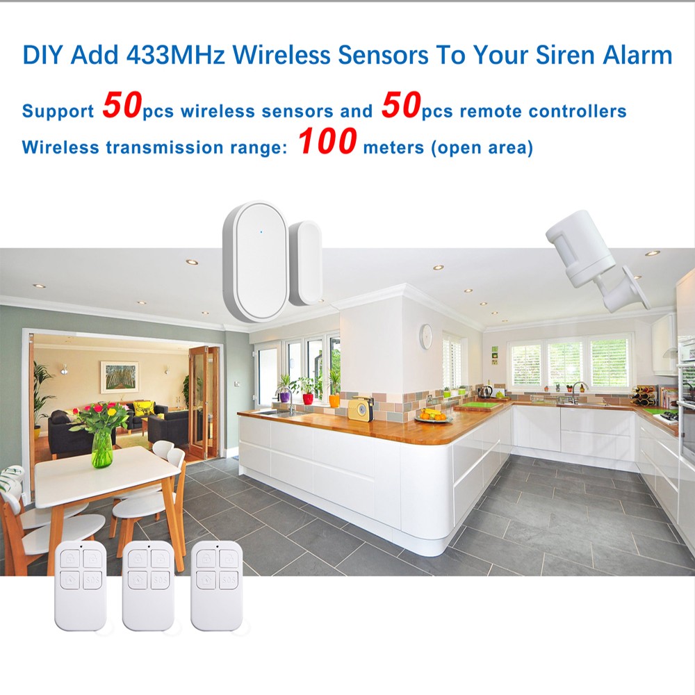 2022 TUGARD SN10+ SN11 Tuya Wireless Siren 433MHz Strobe Siren Alarm Horn 110dB Light Siren For Home Security Burglar Alarm