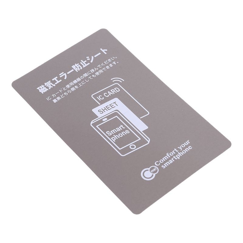 Gray Anti Metal Magnetic NFC Sticker Paster For iPhone Cell Phone Bus Access Control Card IC Card Protection Supplies Fast Shipping