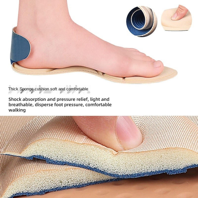 2pcs Memory Foam Insoles Breathable Anti-slip Insole for Feet Pad Insert Heel Post Back for Women High Heels Shoe Accessories